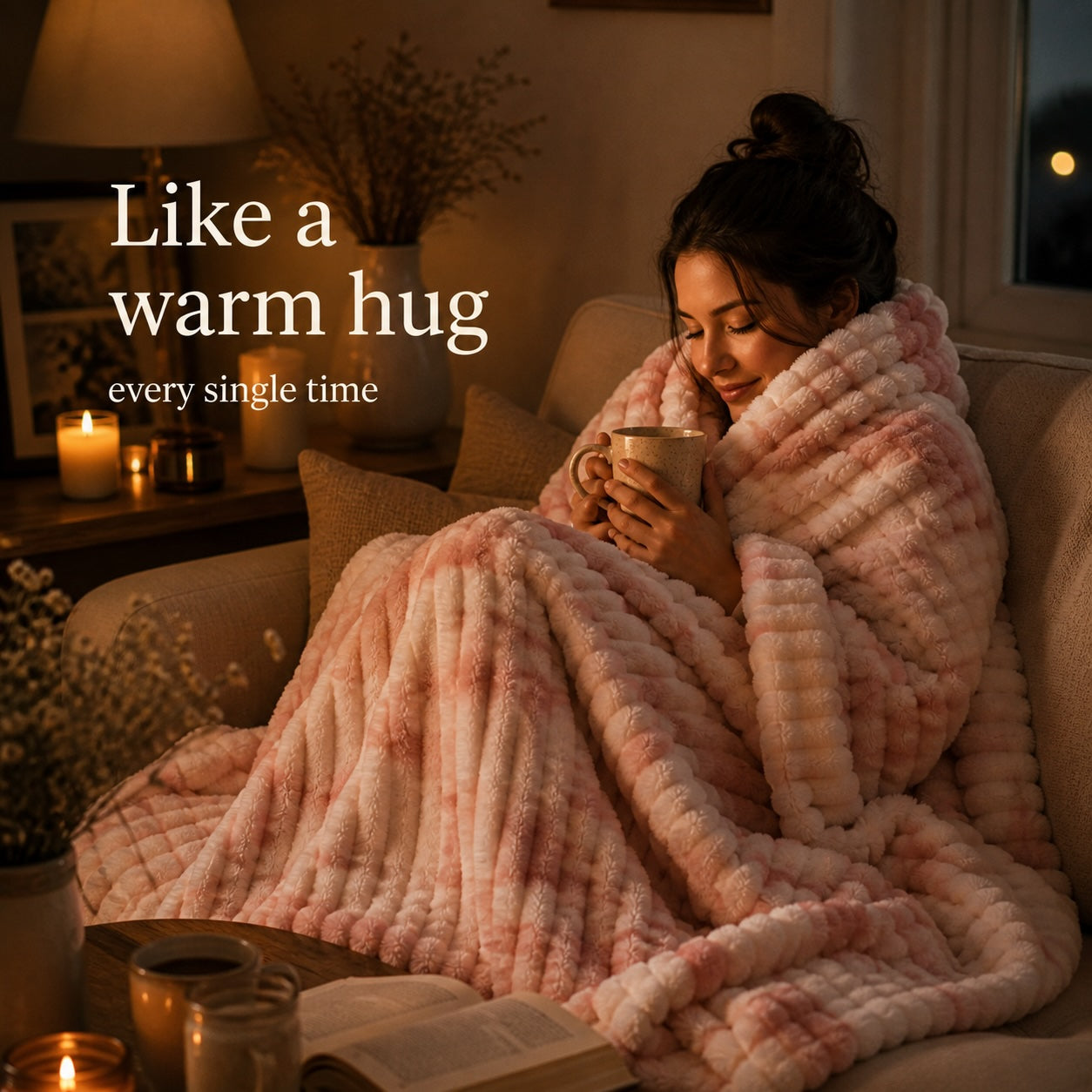 The Burrow Blanket™ — Ribbed Faux Fur Throw