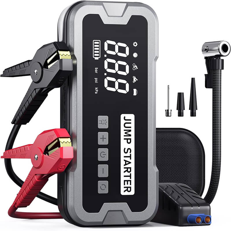 ReliableStart™ – 4-in-1 Portable Jump Starter & Air Pump Booster
