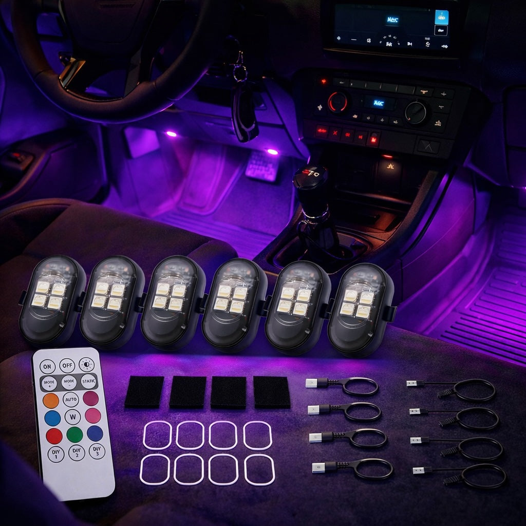 FLARELUX™ – WIRELESS RGB CAR LED LIGHTING KIT