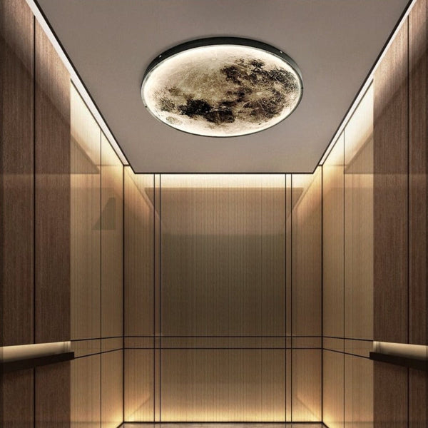 3D LED Wall and Ceiling Lamp with Moon or Earth Display