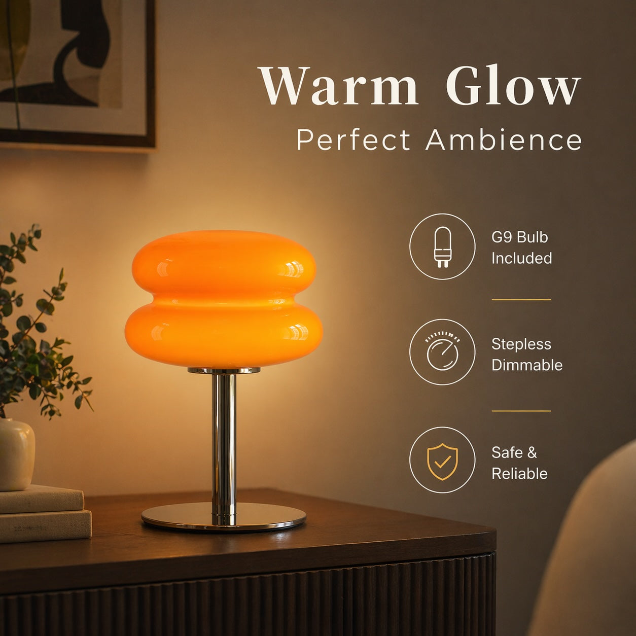 Mushroom Lamp™ | Dimmable Retro Glow