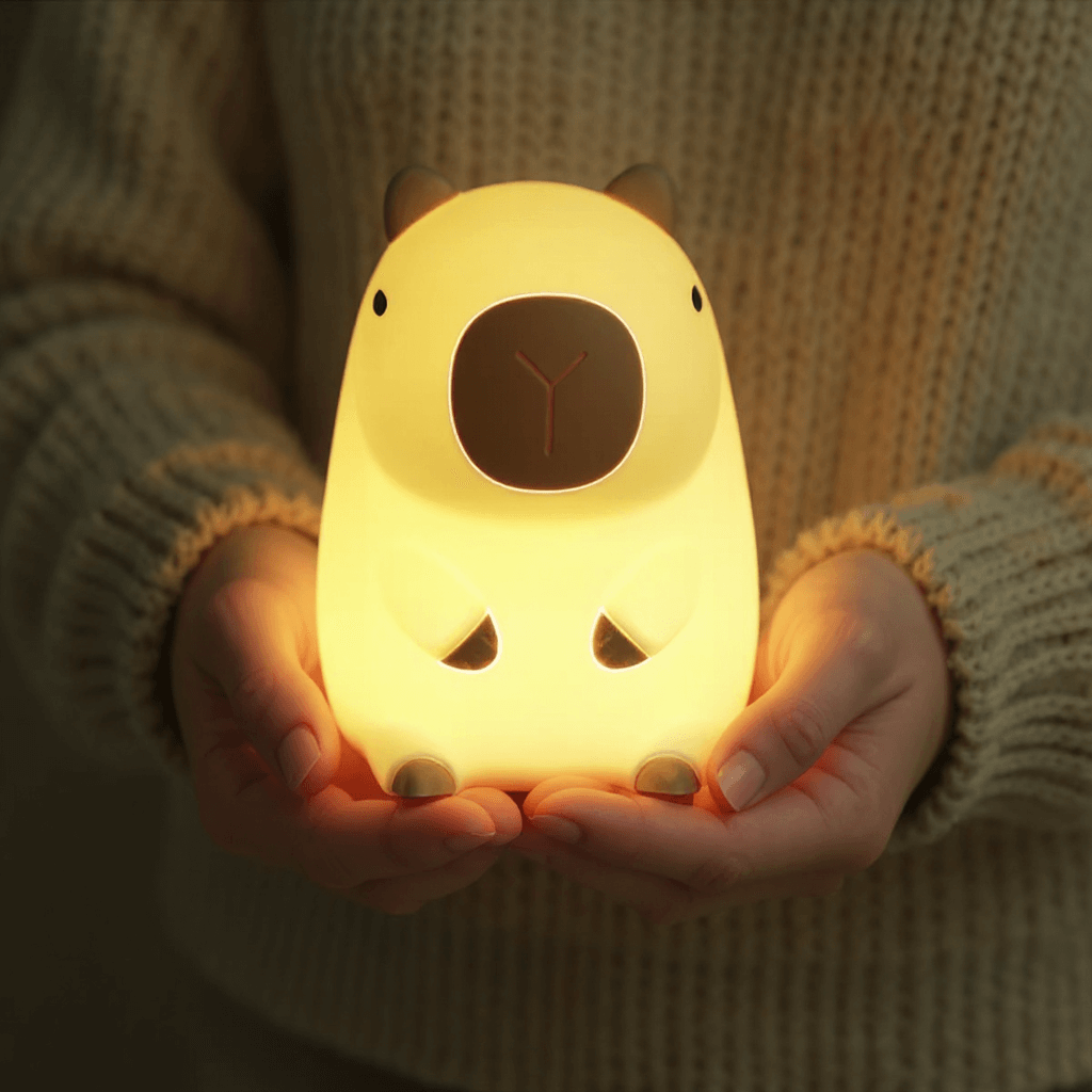 SOFTCAPY™ – Squishy LED Capybara Night Lamp