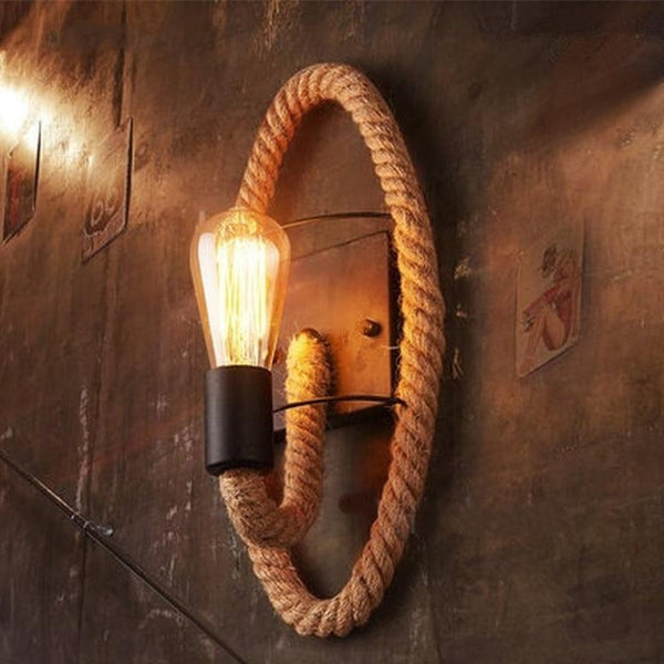 Wall Lamp with Rope – Industrial Design