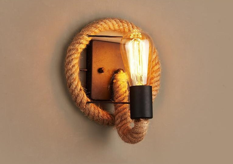 Wall Lamp with Rope – Industrial Design