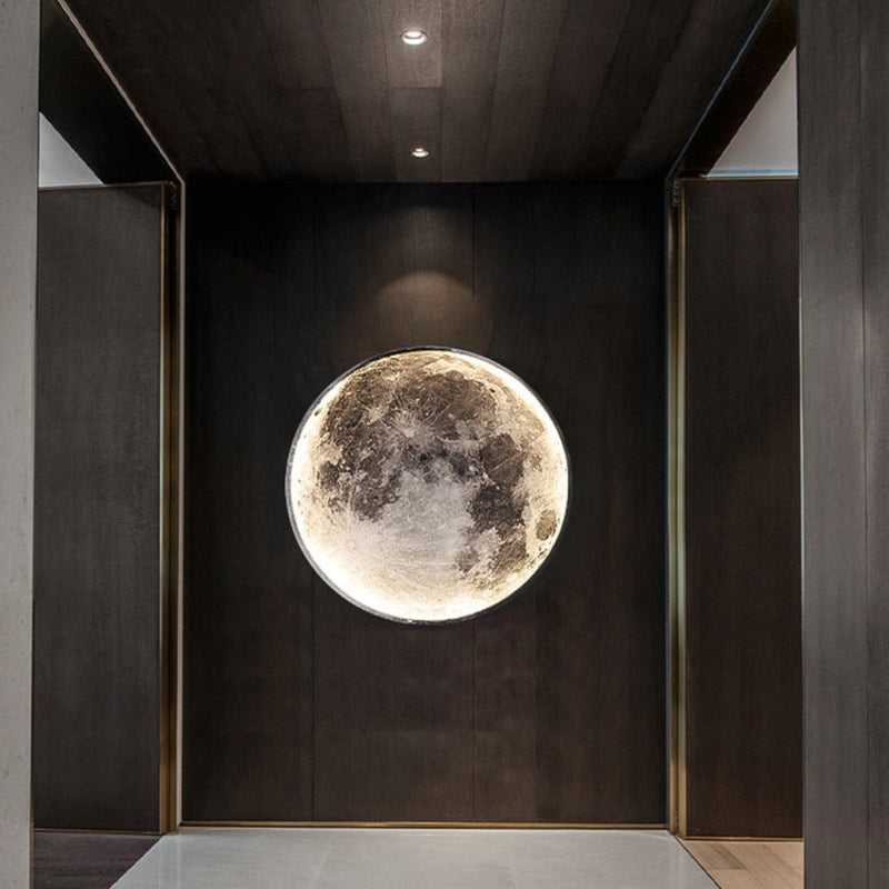 3D LED Wall and Ceiling Lamp with Moon or Earth Display