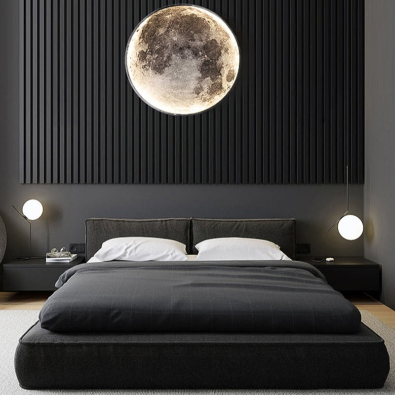 3D LED Wall and Ceiling Lamp with Moon or Earth Display