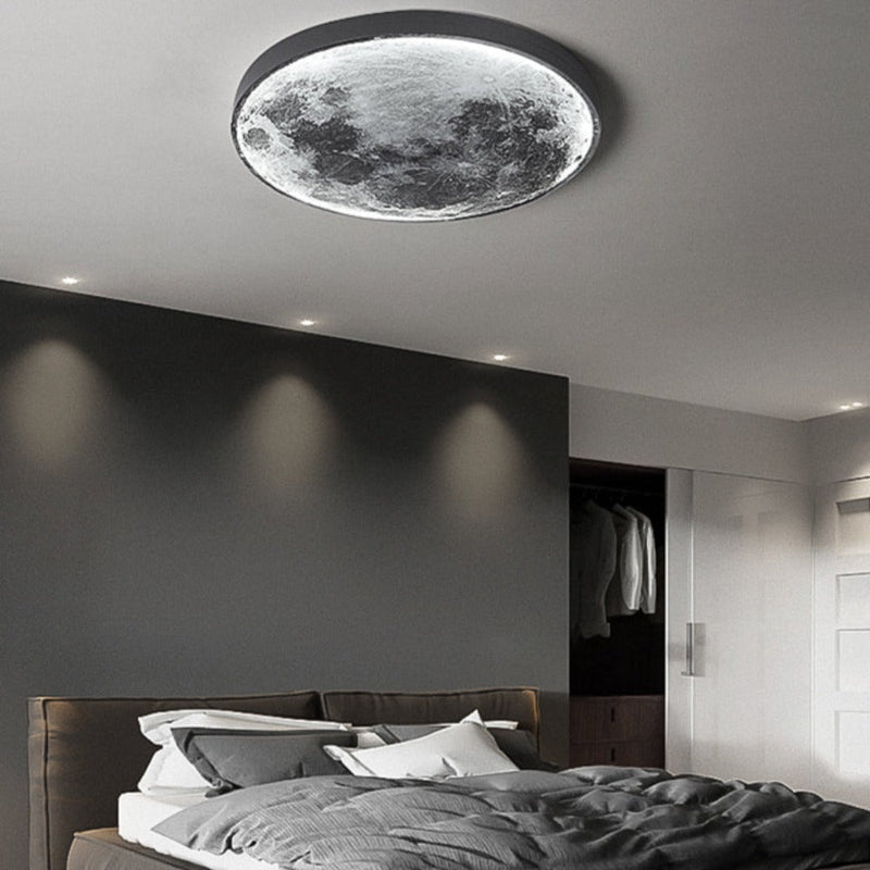 3D LED Wall and Ceiling Lamp with Moon or Earth Display